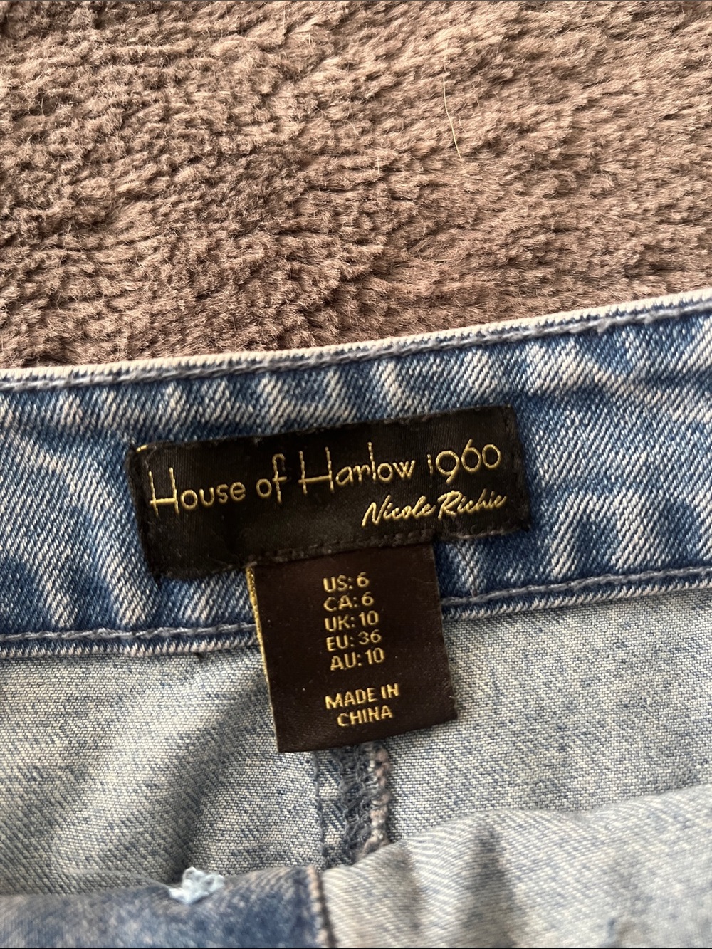 House of Harlow 1960 Light Blue Denim Set - Picture 2 of 5